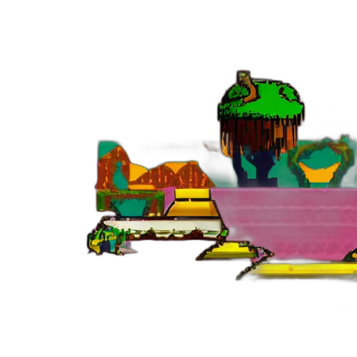 crown, dragon, weapon, robot, pixel art, concept art, vaporwave, 3d render transparent PNG cut-out