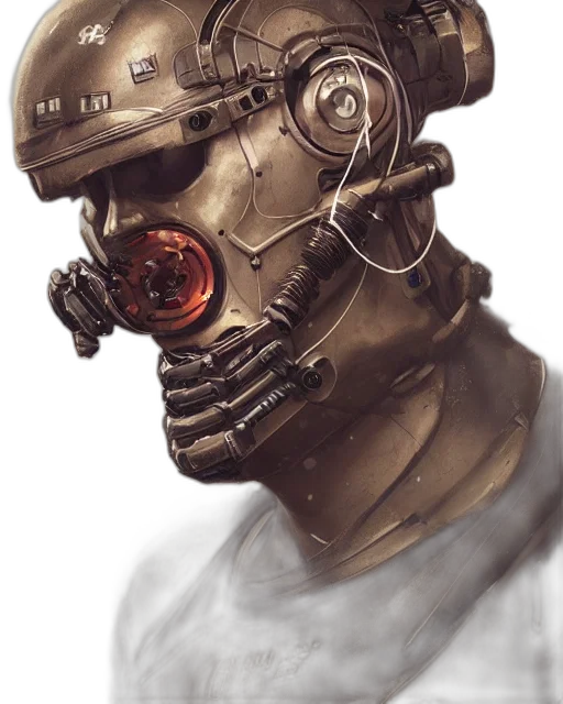 robot, mask, face, weapon transparent PNG cut-out