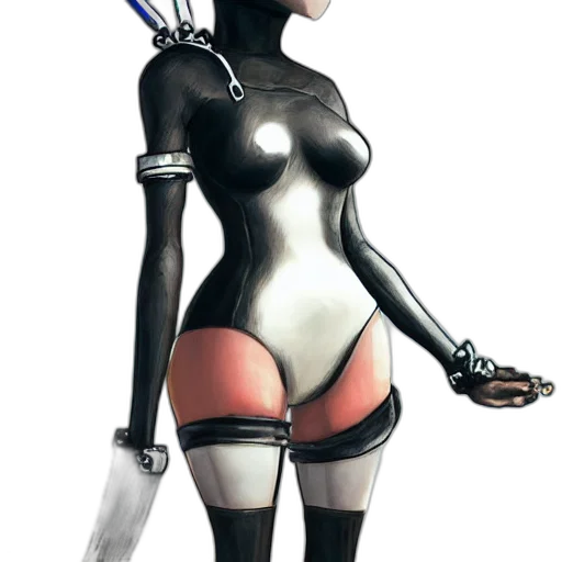 robot, staff, weapon, sword, concept art, comic book art, fantasy art, cyberpunk transparent PNG cut-out