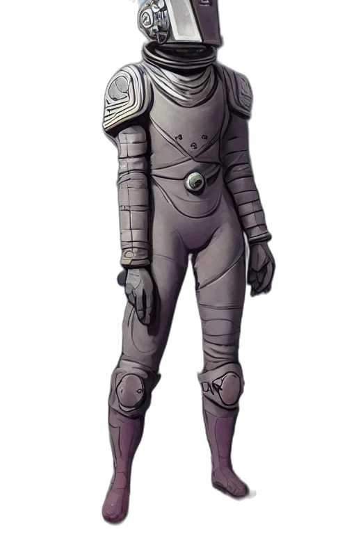 robot, staff, jacket, mask transparent PNG cut-out