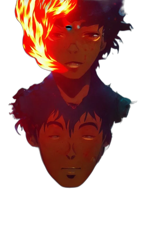 mask, face, creature, staff transparent PNG cut-out