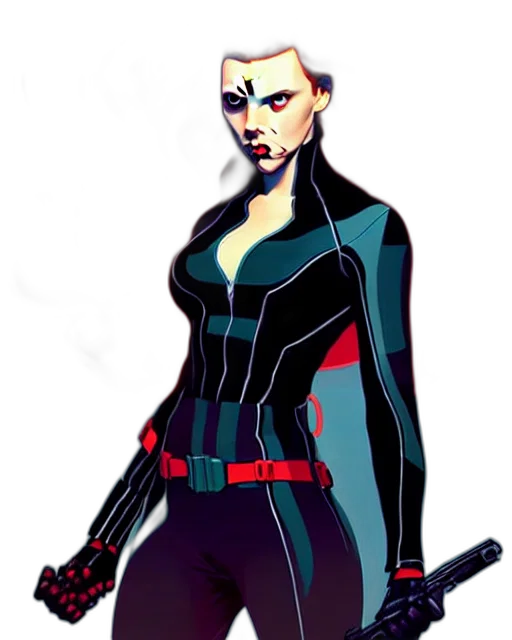jacket, weapon, comic book art, concept art, cyberpunk, pixel art, red, dark transparent PNG cut-out
