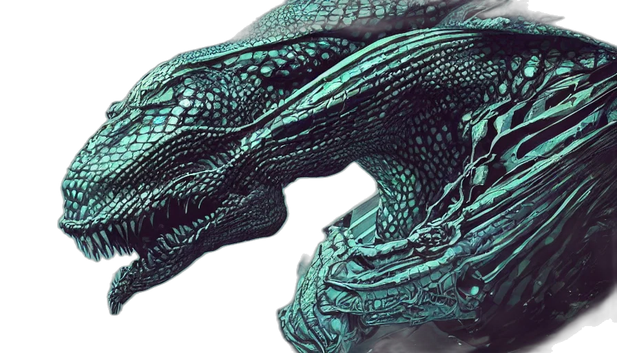 dragon, creature, animal, 3d render transparent PNG cut-out