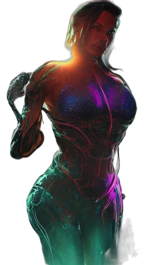 dress, robot, creature, weapon transparent PNG cut-out