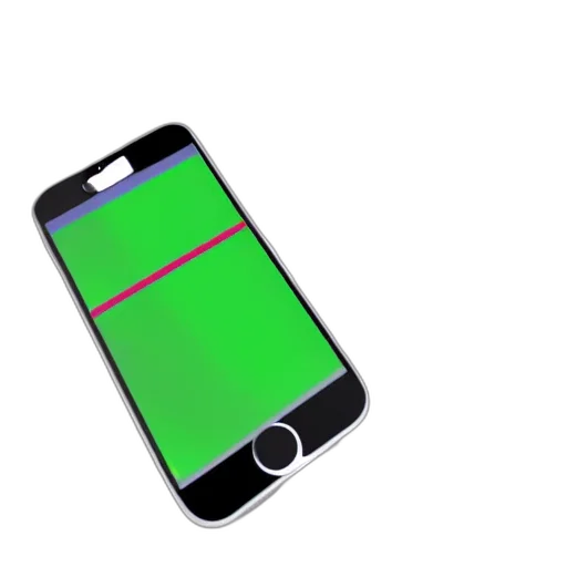 3d render, green, model, iphone transparent PNG cut-out