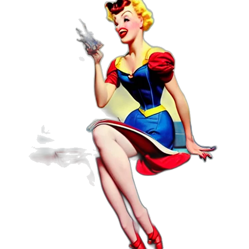 dress, staff, comic book art, cartoon transparent PNG cut-out