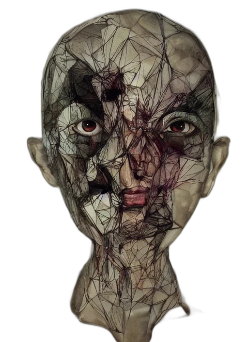 mask, face, hair, creature transparent PNG cut-out