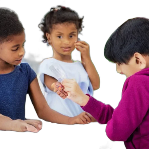jewelry, children, vaccinating, each, other, kindergarten transparent PNG cut-out