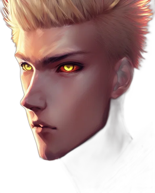 face, photorealistic, fantasy art, anime transparent PNG cut-out