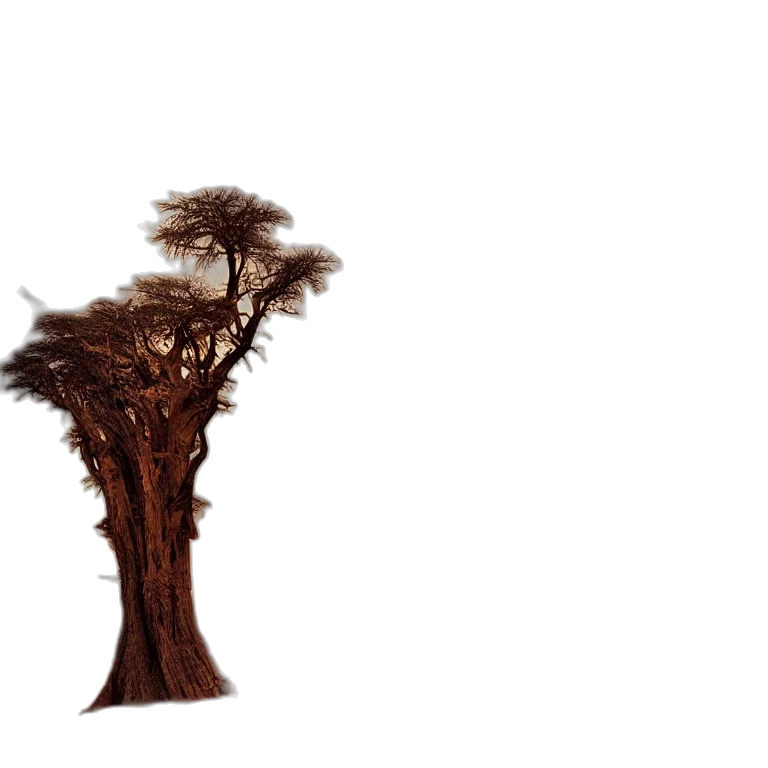 tree, hair, crown, staff, 3d render, concept art, photorealistic, fantasy art transparent PNG cut-out