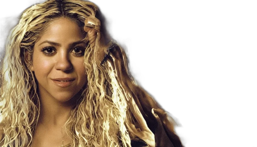 hair, photorealistic, singer, shakira, god, creating, man transparent PNG cut-out