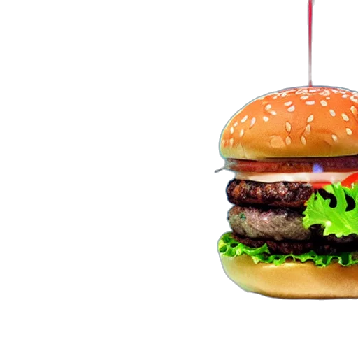 food, 3d render, photorealistic, pixel art transparent PNG cut-out
