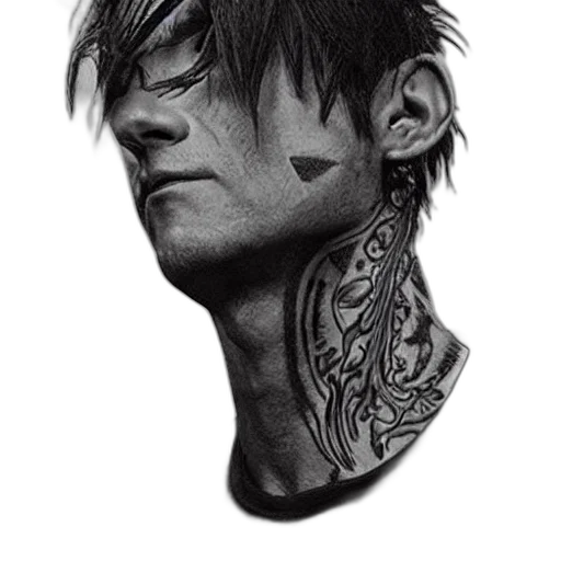face, hair, creature, dragon transparent PNG cut-out