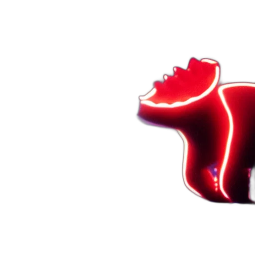 animal, dragon, creature, staff, 3d render, concept art, vaporwave, neon lights transparent PNG cut-out
