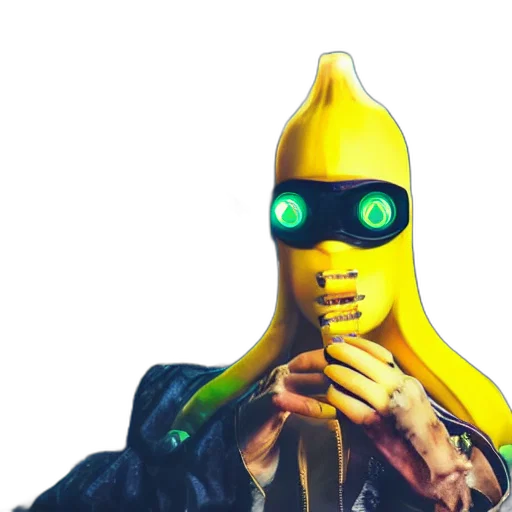 jacket, mask, hat, staff transparent PNG cut-out
