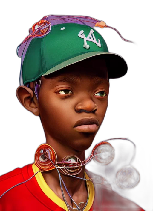 face, photorealistic, concept art, cartoon, comic book art, colourful, caricature, vfx transparent PNG cut-out