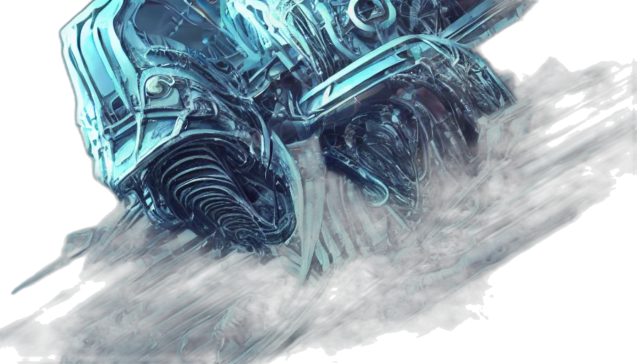 robot, weapon, sword, concept art, fantasy art, comic book art, photorealistic, outer space transparent PNG cut-out