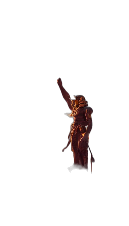 robot, staff, weapon, sword, concept art, pixel art, comic book art, 3d render transparent PNG cut-out