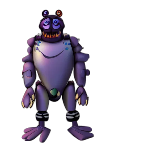 robot, creature, animal, staff, 3d render, concept art, pixel art, cartoon transparent PNG cut-out