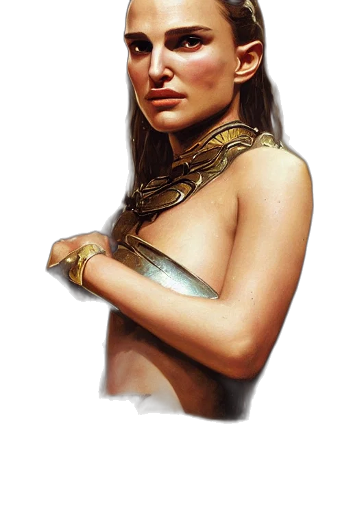 jewelry, sword, face, staff transparent PNG cut-out