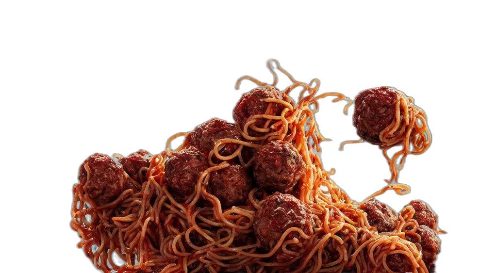 food, 3d render, perfect, woman, bodies, flying, inside, spaghetti transparent PNG cut-out