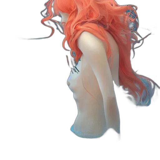 hair, dress, creature, mask transparent PNG cut-out