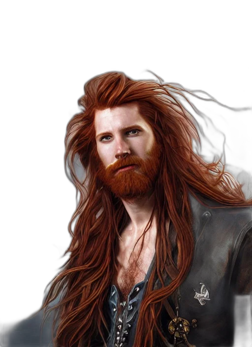 hair, fantasy art, concept art, photorealistic transparent PNG cut-out