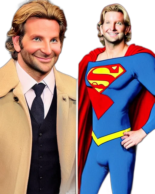 blonde, superman, looking, like transparent PNG cut-out