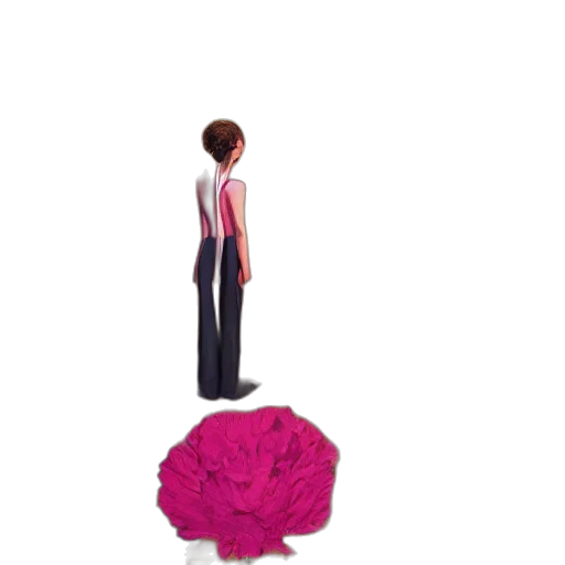 dress, umbrella, jacket, flower transparent PNG cut-out