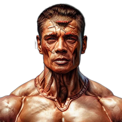 face, photorealistic, concept art, comic book art transparent PNG cut-out