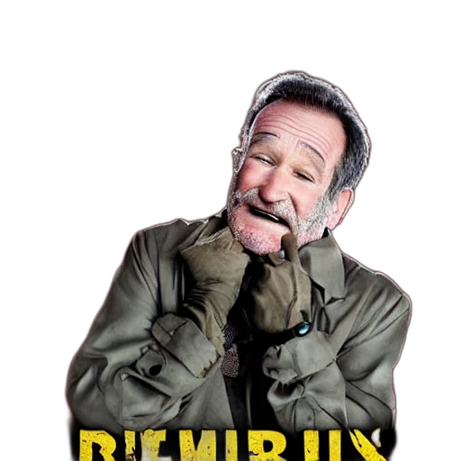 jacket, cartoon, zombie, robin, williams transparent PNG cut-out