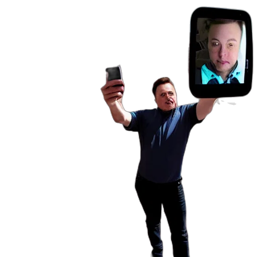 staff, face, robot, creature transparent PNG cut-out