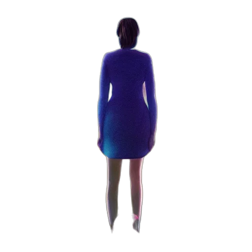 dress, jacket, staff, robot transparent PNG cut-out
