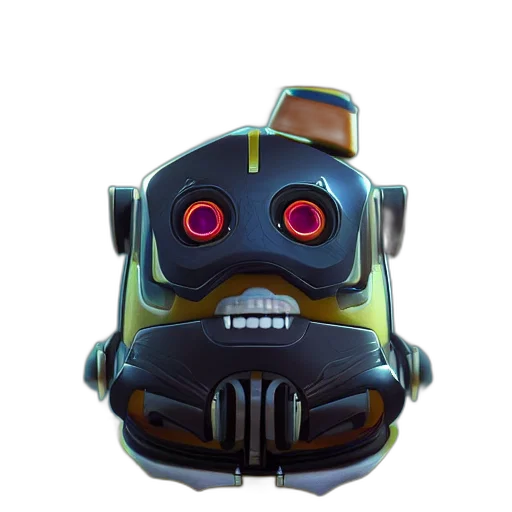 robot, mask, face, weapon transparent PNG cut-out