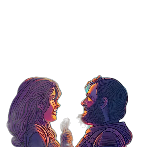 comic book art, watercolor, cartoon, pixel art transparent PNG cut-out