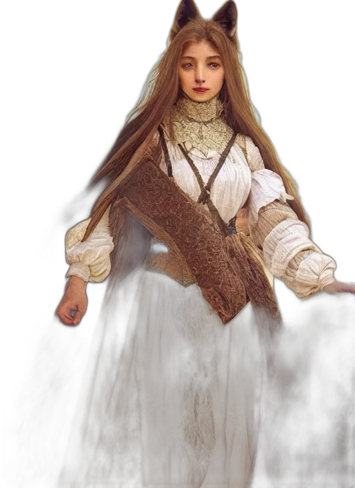 dress, fantasy art, concept art, photorealistic, 3d render, snow, earth tones, symmetry transparent PNG cut-out