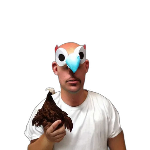 mask, creature, animal, staff, 3d render, concept art, photorealistic, pixel art transparent PNG cut-out