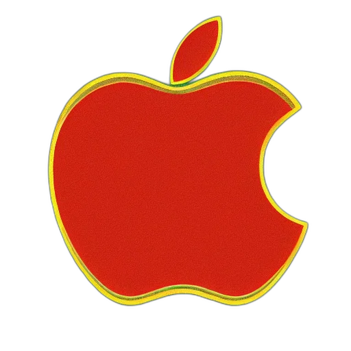 3d render, red, apple, detailed transparent PNG cut-out