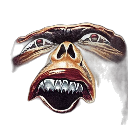 mask, face, creature, staff transparent PNG cut-out