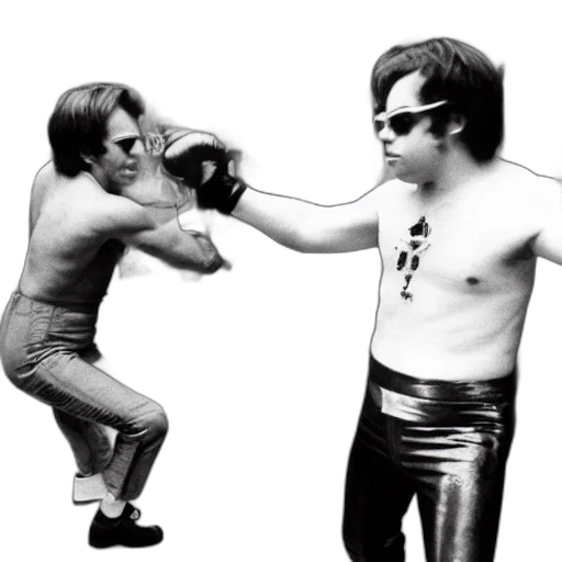 elton, john, fighting, street transparent PNG cut-out