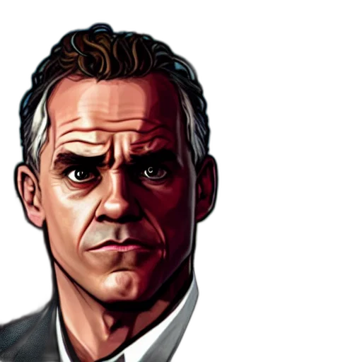 face, photorealistic, comic book art, cartoon transparent PNG cut-out