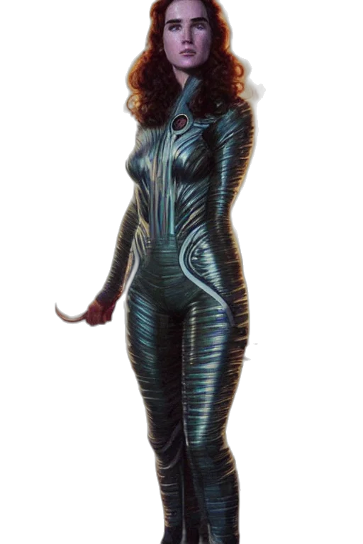 dress, robot, staff, concept art transparent PNG cut-out
