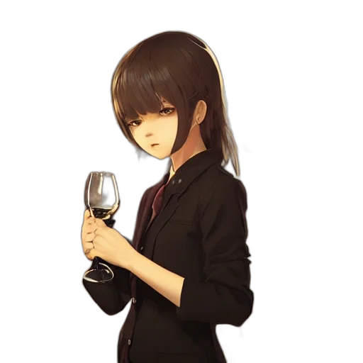 staff, bottle, jacket, face transparent PNG cut-out