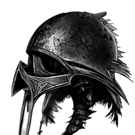 mask, weapon, sword, hat, fantasy art, concept art, comic book art, photorealistic transparent PNG cut-out