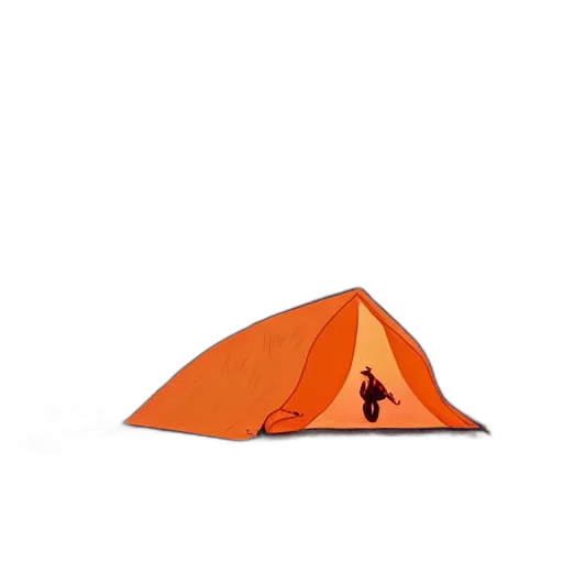 umbrella, hat, 3d render, tent transparent PNG cut-out