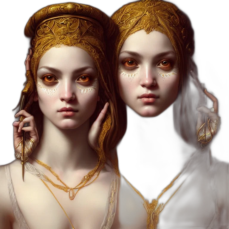 crown, jewelry, fantasy art, concept art, photorealistic, oil painting, golden, earth tones transparent PNG cut-out