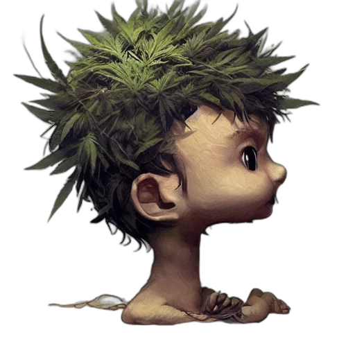 face, creature, mask, hair transparent PNG cut-out
