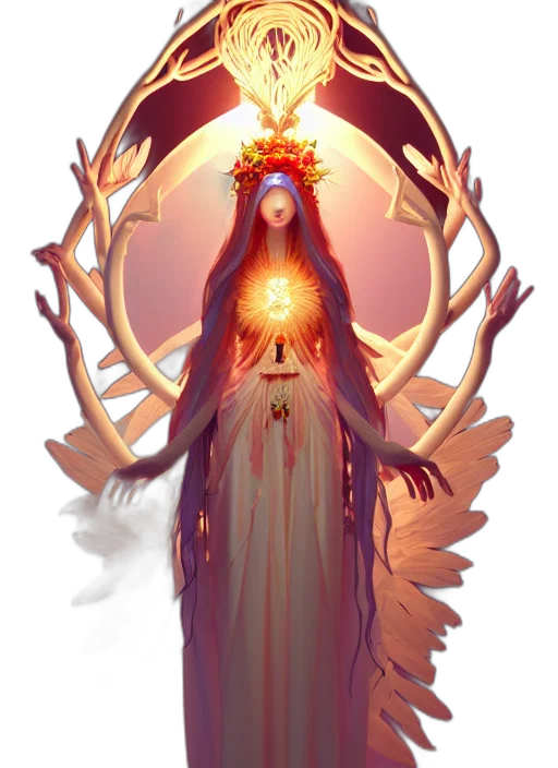 crown, staff, dress, concept art transparent PNG cut-out