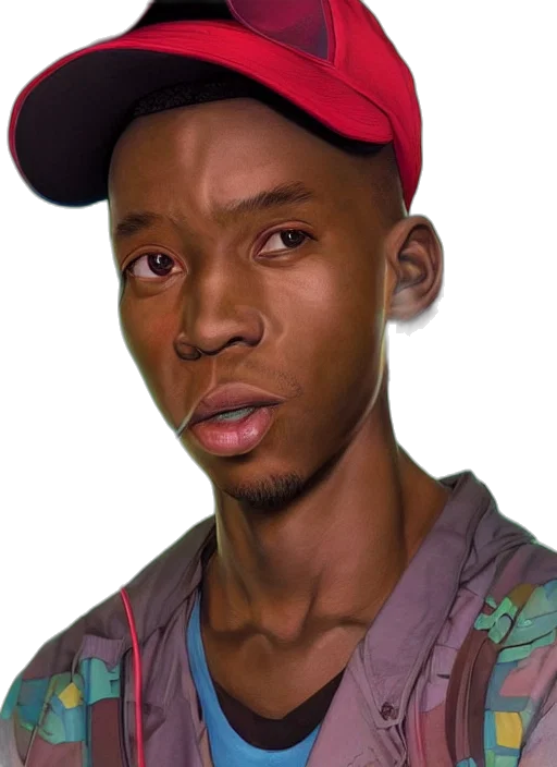 face, hat, staff, creature, photorealistic, concept art, cartoon, 3d render transparent PNG cut-out