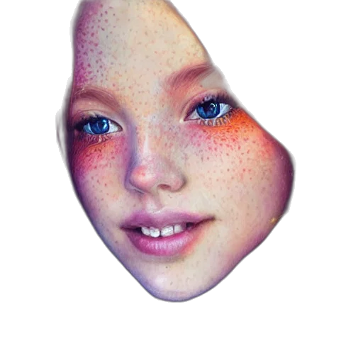 face, mask, creature, jewelry, 3d render, photorealistic, vaporwave, fantasy art transparent PNG cut-out
